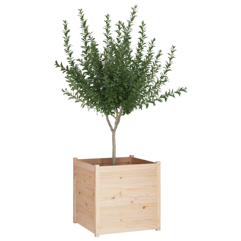 Fioriera da Giardino 70x70x70 cm in Legno Massello di Pino