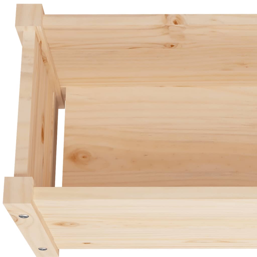Fioriera da Giardino 60x31x31 cm in Legno Massello di Pino