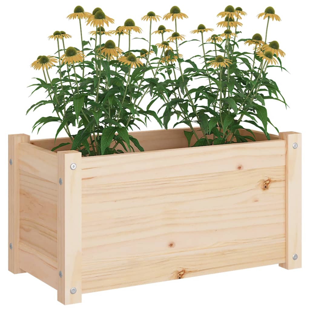 Fioriera da Giardino 60x31x31 cm in Legno Massello di Pino
