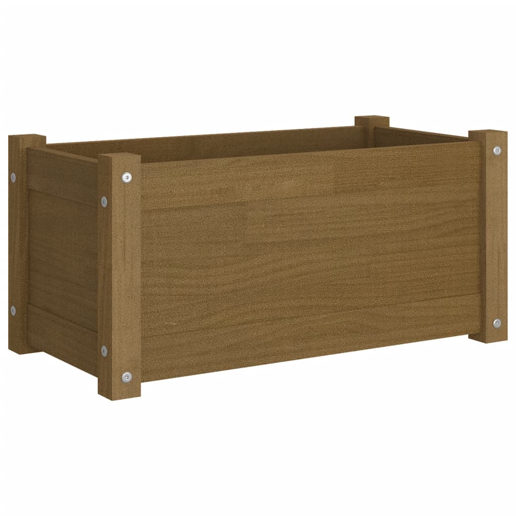 Fioriere 2 pz Ambra 60x31x31 cm in Legno Massello di Pino