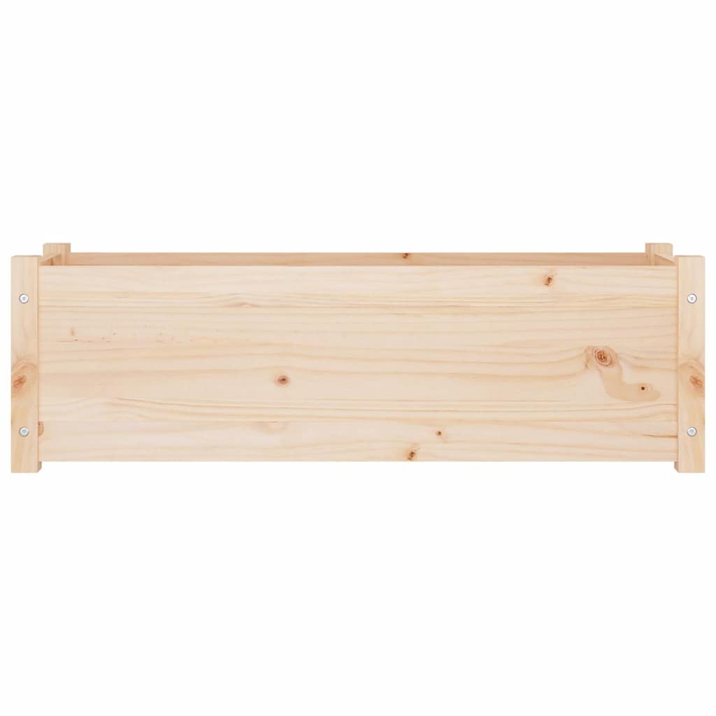 Fioriera da Giardino 100x31x31 cm in Legno Massello di Pino