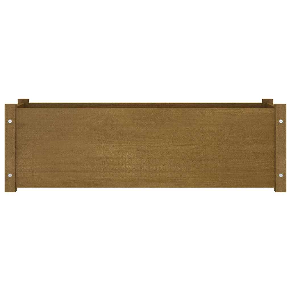 Fioriera da Giardino ambra 100x31x31 cm Legno Massello di Pino