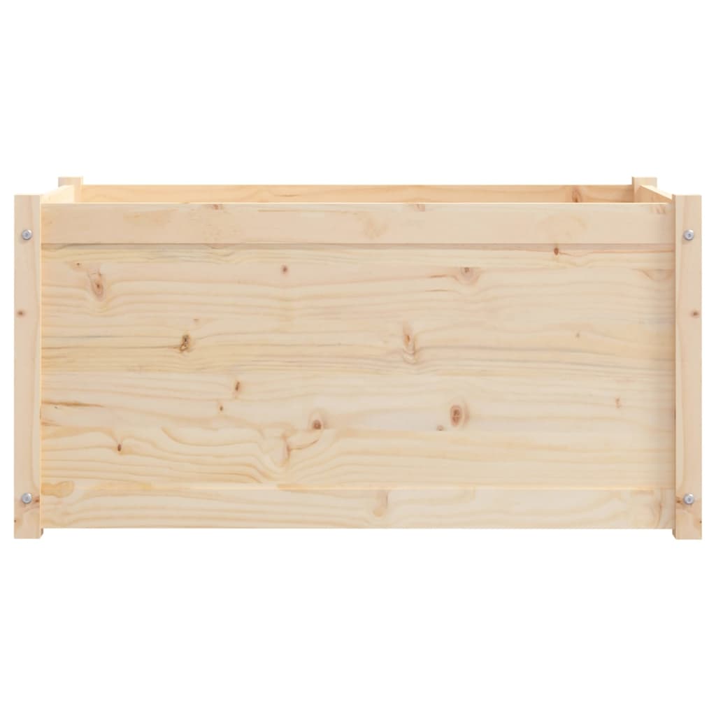 Fioriere da Giardino 2 pz 100x50x50cm in Legno Massello di Pino