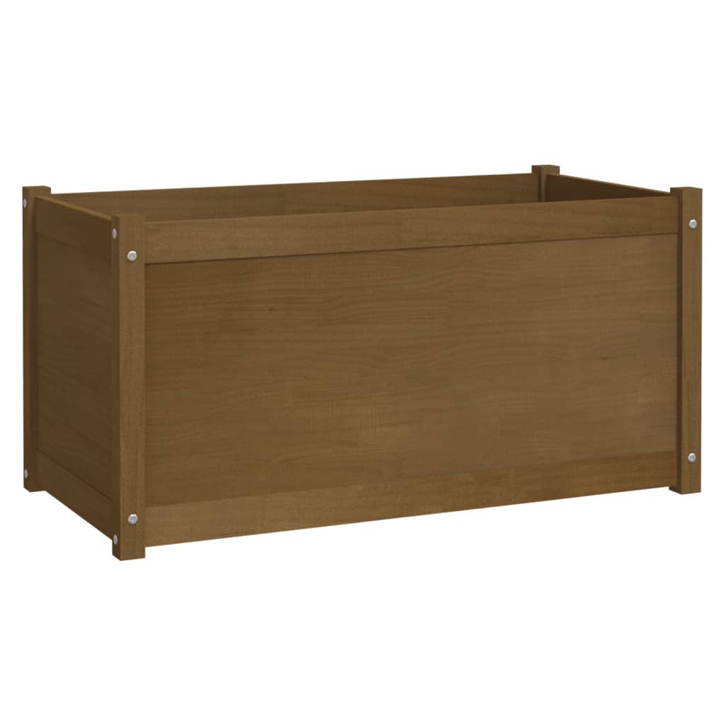 Fioriere 2 pz Ambra 100x50x50 cm in Legno Massello di Pino