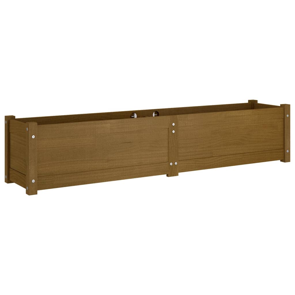 Fioriera Rialzata da Giardino Ambra 150x31x31 cm Massello Pino