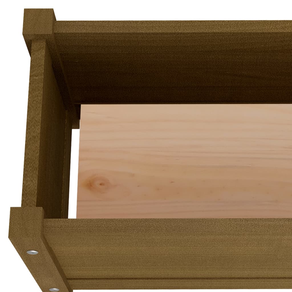 Fioriera Rialzata da Giardino Ambra 150x31x31 cm Massello Pino