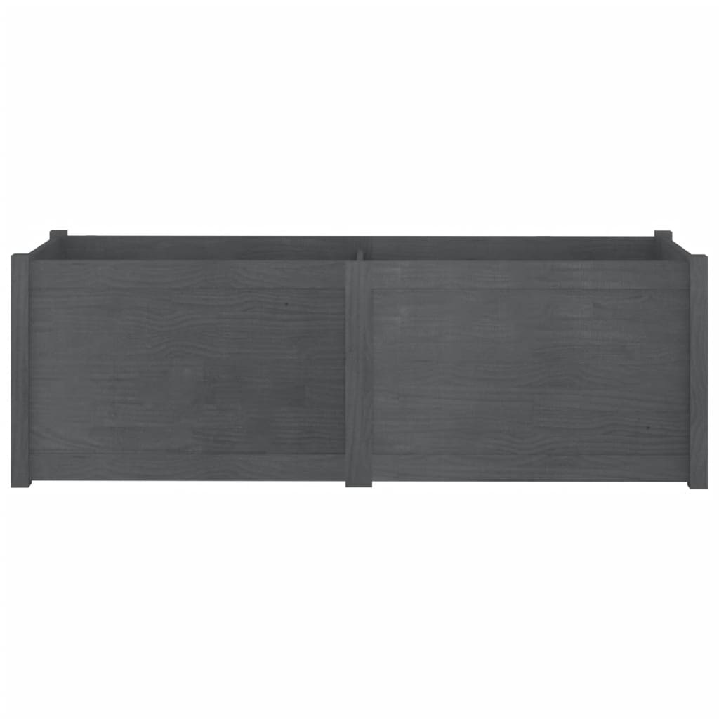 Fioriera da Giardino Grigia 150x50x50 cm Legno Massello di Pino
