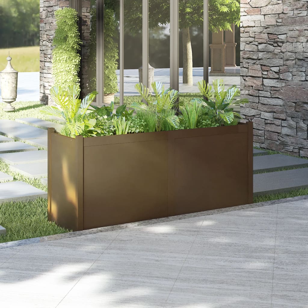 Fioriera da Giardino Ambra 150x50x70 cm Legno Massello di Pino