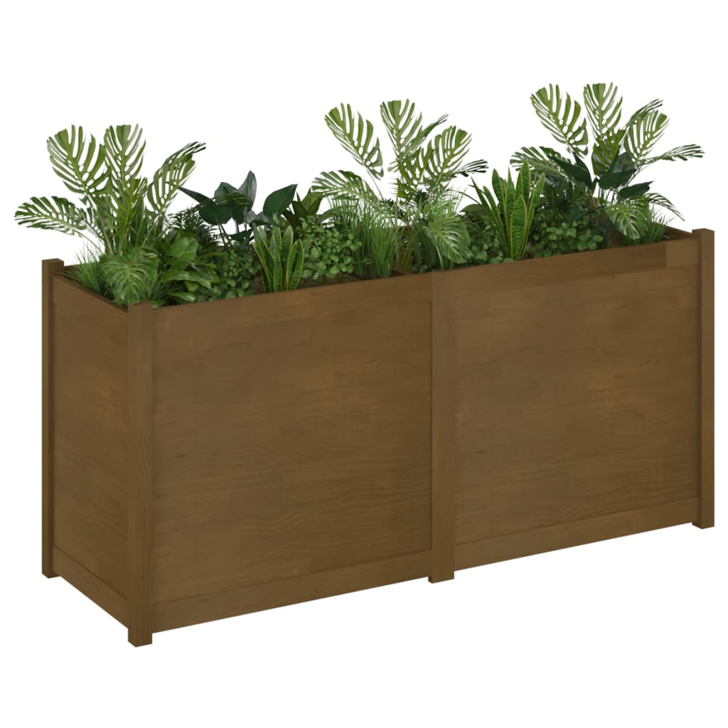 Fioriera da Giardino Ambra 150x50x70 cm Legno Massello di Pino