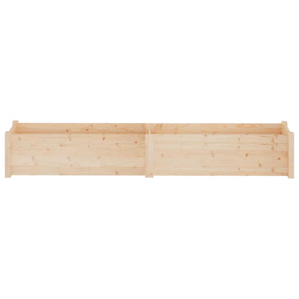Fioriere da Giardino 2 pz 200x31x31cm in Legno Massello di Pino
