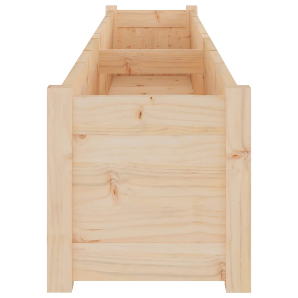 Fioriere da Giardino 2 pz 200x31x31cm in Legno Massello di Pino