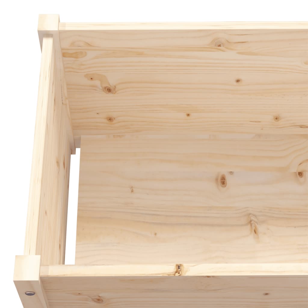 Fioriere da Giardino 2 pz 200x31x31cm in Legno Massello di Pino