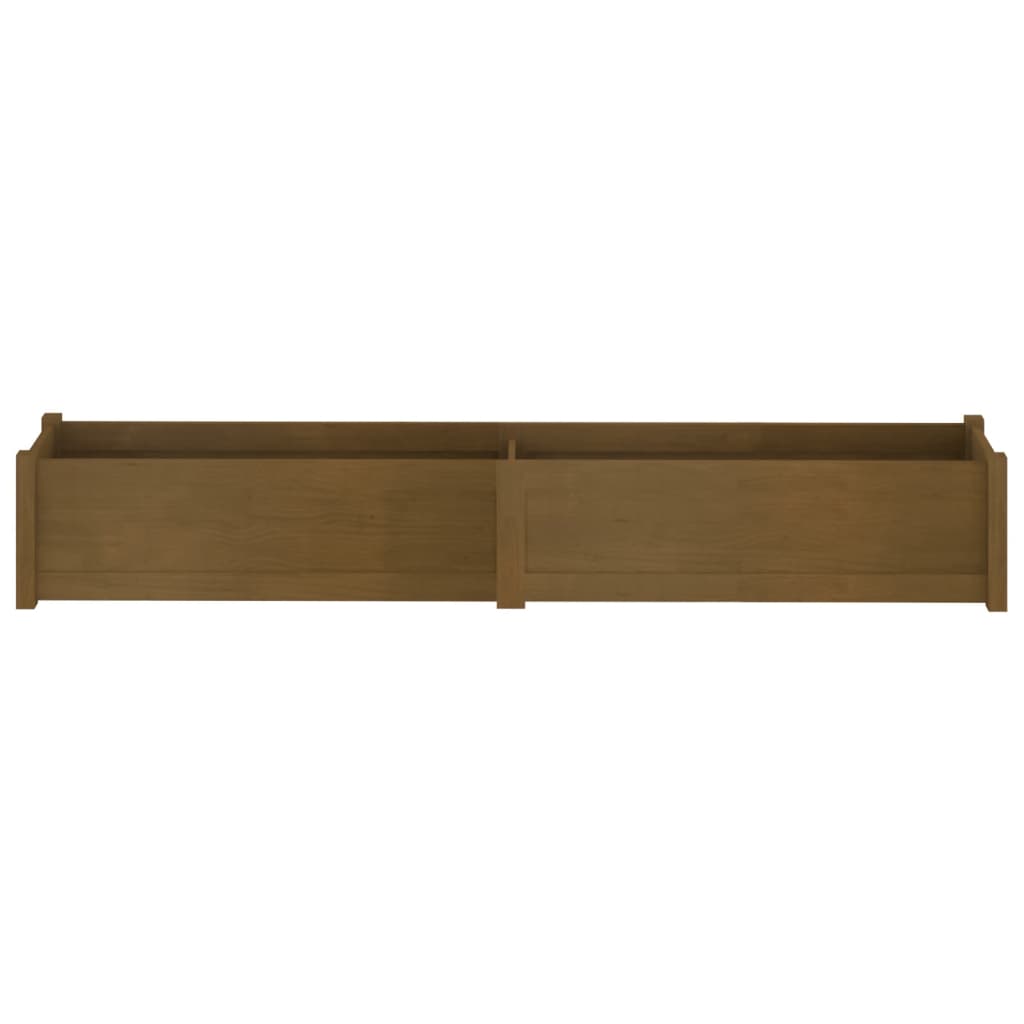 Fioriere da Giardino 2 pz ambra 200x31x31 cm in Legno di Pino