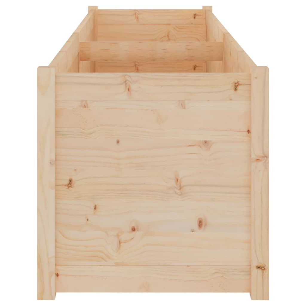 Fioriera da Giardino 200x50x50 cm in Legno Massello di Pino