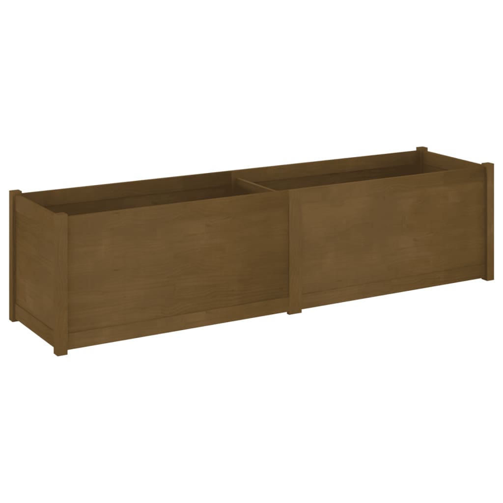 Fioriera da Giardino Ambra 200x50x50 cm Legno Massello di Pino