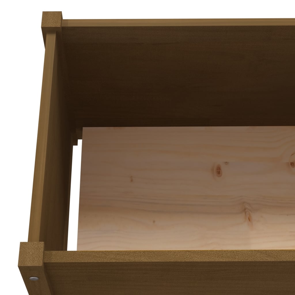 Fioriera da Giardino Ambra 200x50x50 cm Legno Massello di Pino