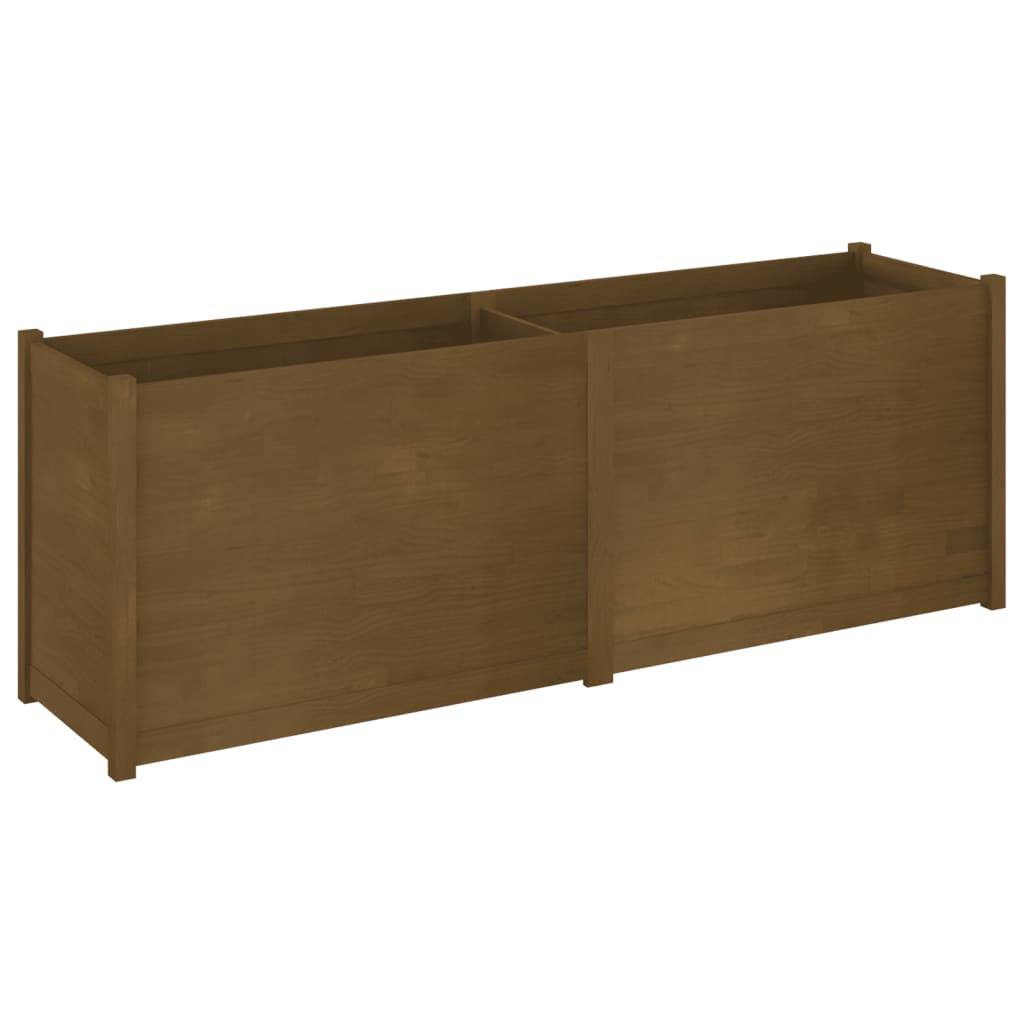 Fioriera da Giardino Ambra 200x50x70 cm Legno Massello di Pino