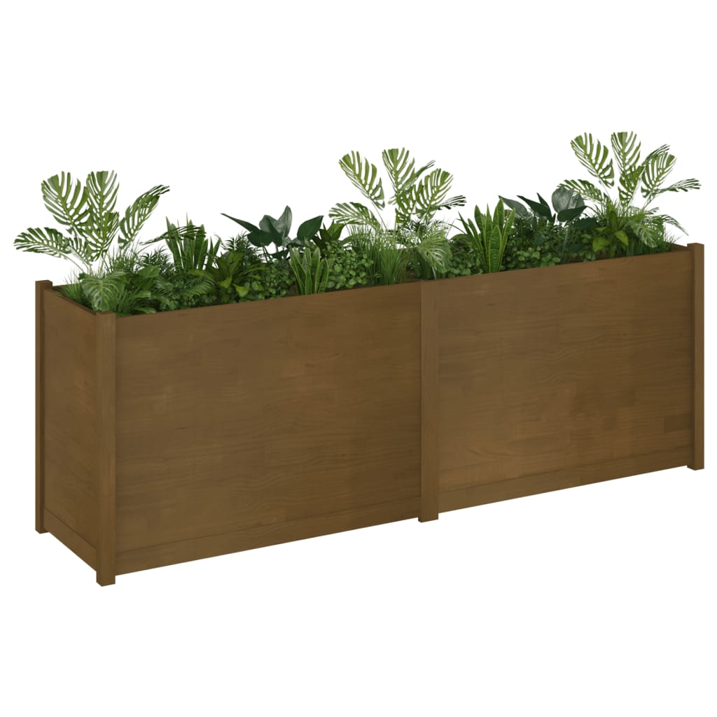 Fioriera da Giardino Ambra 200x50x70 cm Legno Massello di Pino