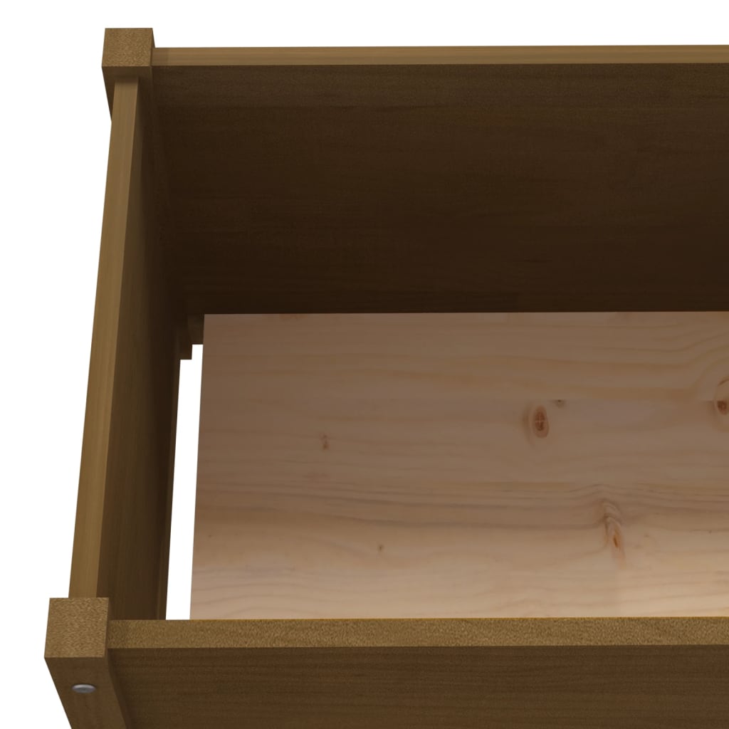 Fioriera da Giardino Ambra 200x50x70 cm Legno Massello di Pino