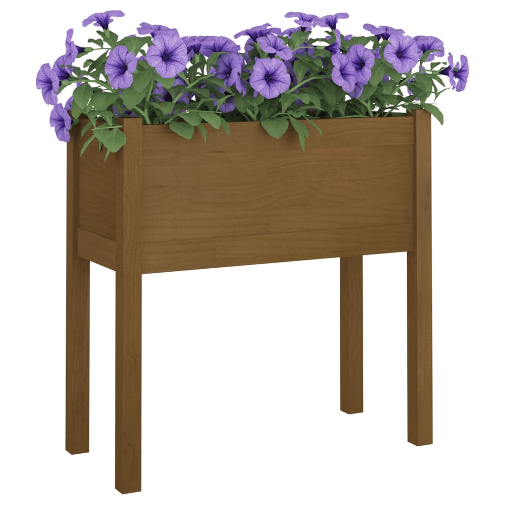 Fioriere 2 pz Ambra 70x31x70 cm in Legno Massello di Pino