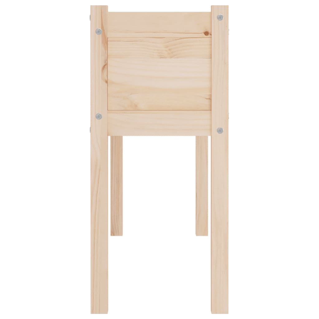 Fioriera da Giardino 110x31x70 cm in Legno Massello di Pino