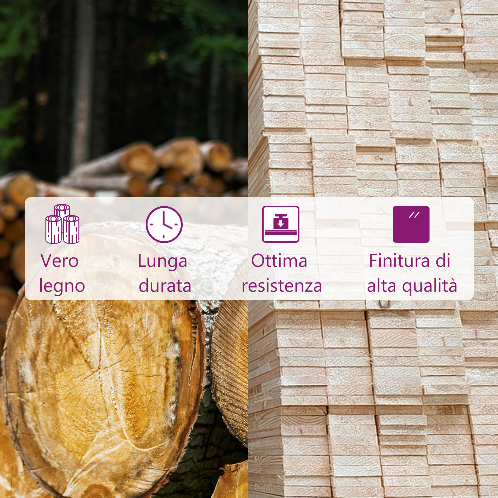 Fioriere da Giardino 2 pz Bianche 110x31x70 cm in Legno di Pino