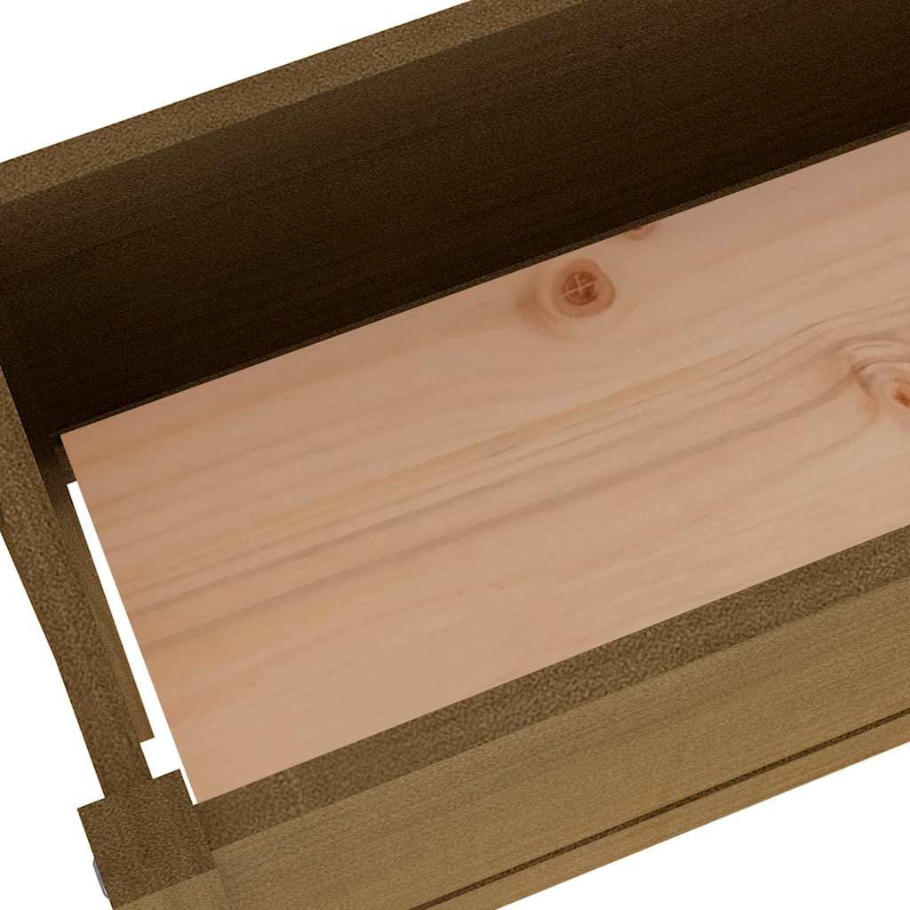 Fioriere 2 pz Ambra 110x31x70 cm in Legno Massello di Pino