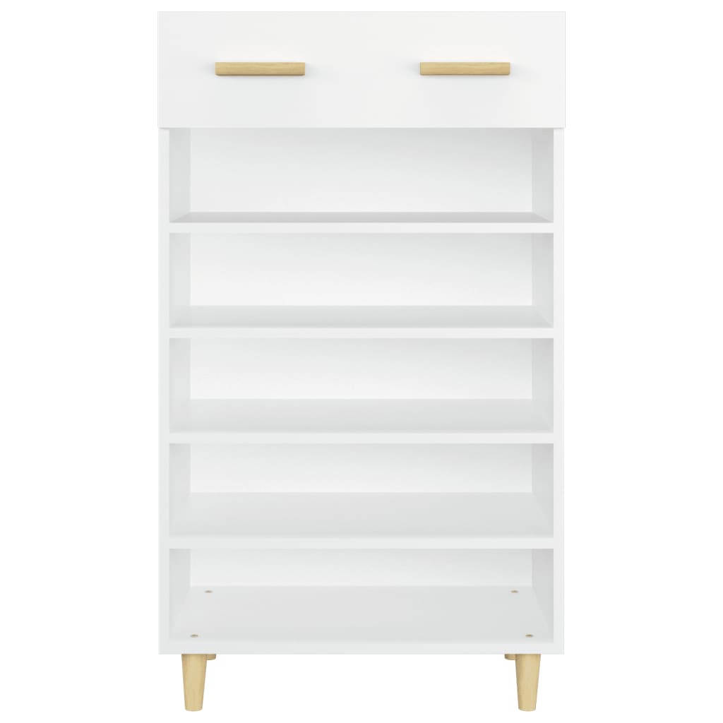Scarpiera Bianca 60x35x105 cm in Legno Multistrato