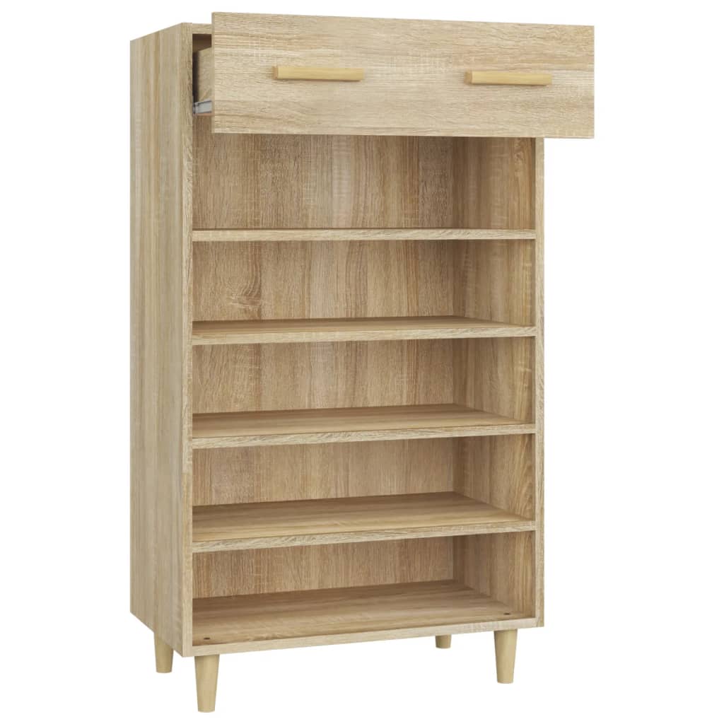 Scarpiera Rovere Sonoma 60x35x105 cm in Legno Multistrato