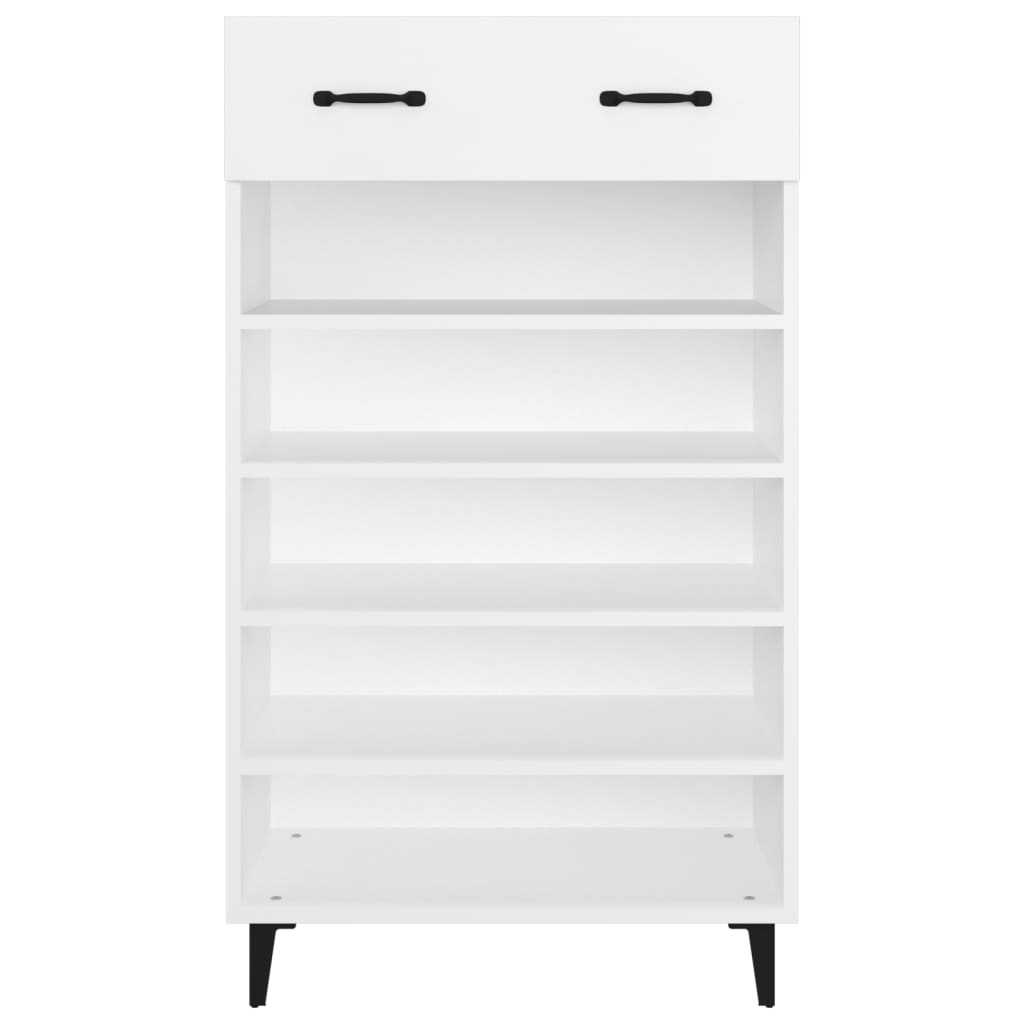 Scarpiera Bianca 60x35x105 cm in Legno Multistrato