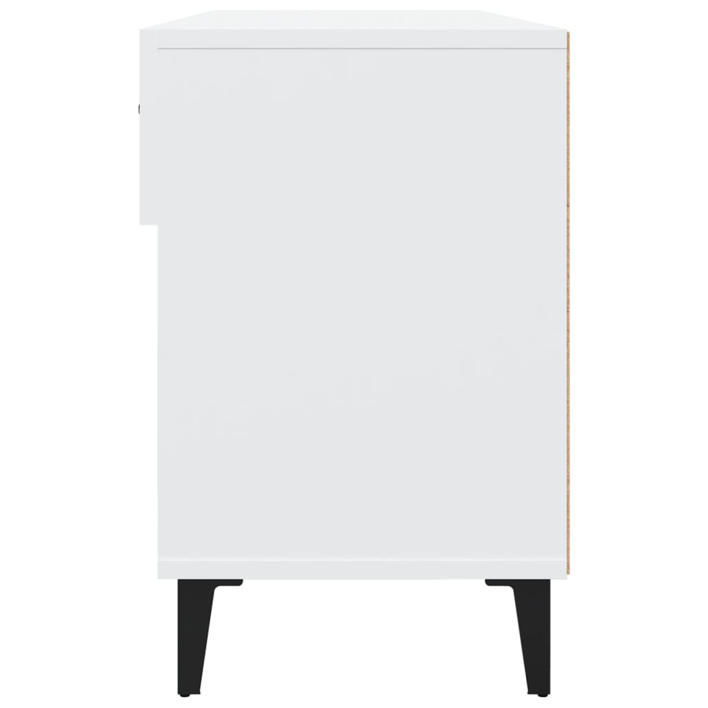 Scarpiera Bianca 102x35x55 cm in Legno Multistrato