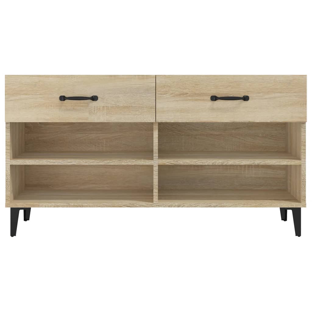 Scarpiera Rovere Sonoma 102x35x55 cm in Legno Multistrato
