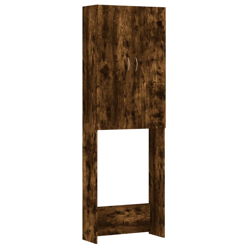 Mobile per Lavatrice Rovere Fumo 64x25,5x190 cm