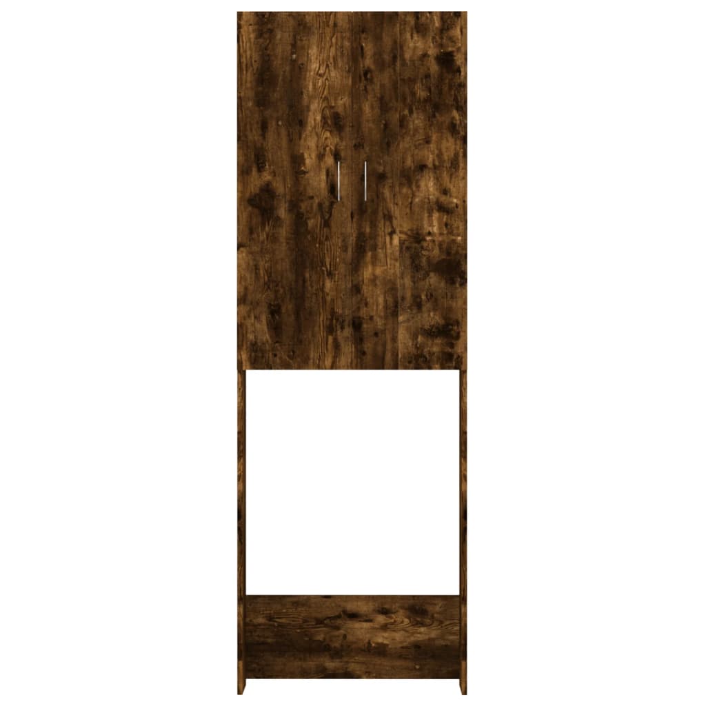 Mobile per Lavatrice Rovere Fumo 64x25,5x190 cm