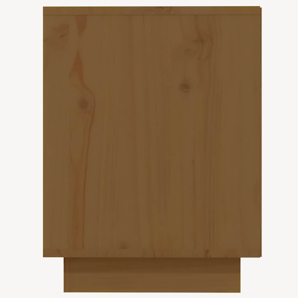 Scarpiera Marrone Ambra 110x34x45 cm in Legno Massello di Pino
