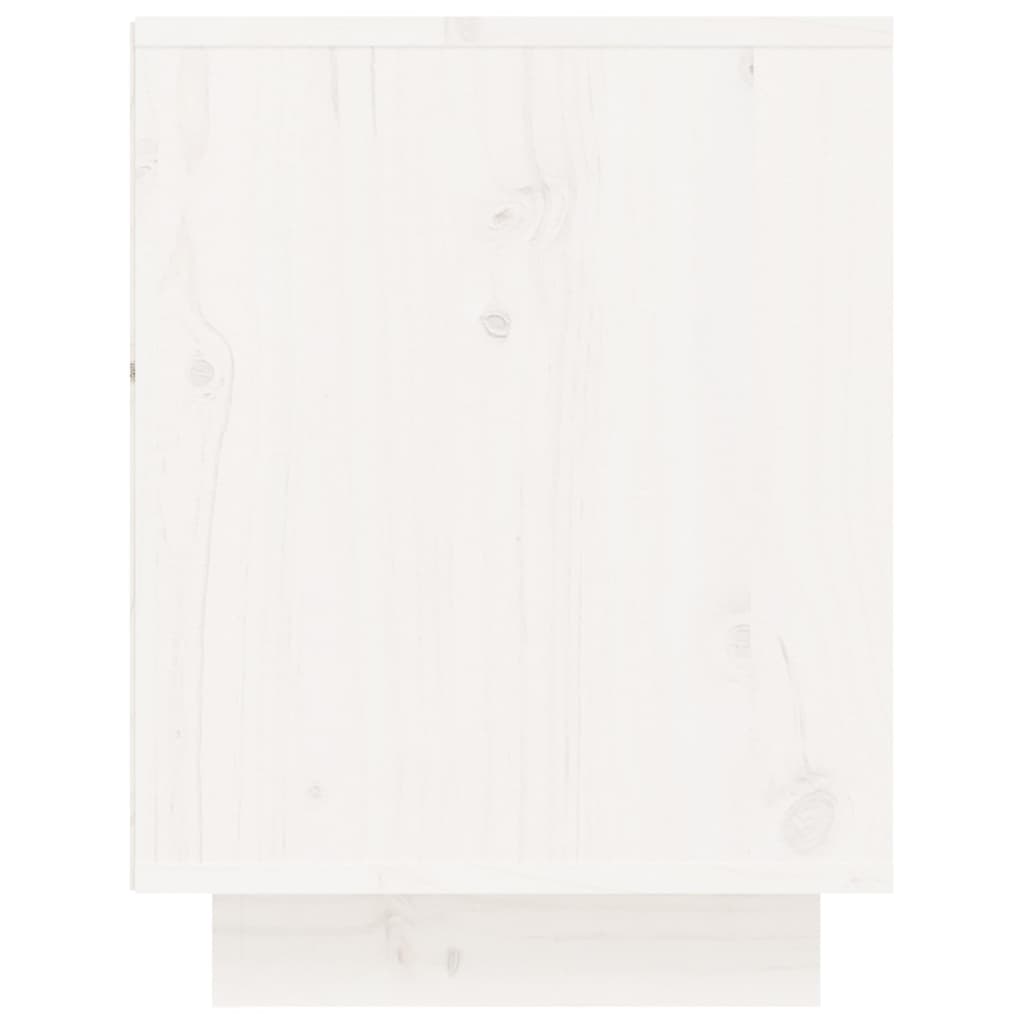 Scarpiera Bianca 60x34x45 cm in Legno Massello di Pino