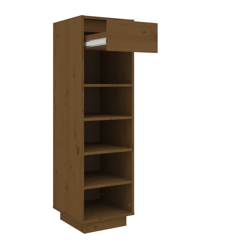 Scarpiera ambra 30x34x105 cm in Legno Massello di Pino