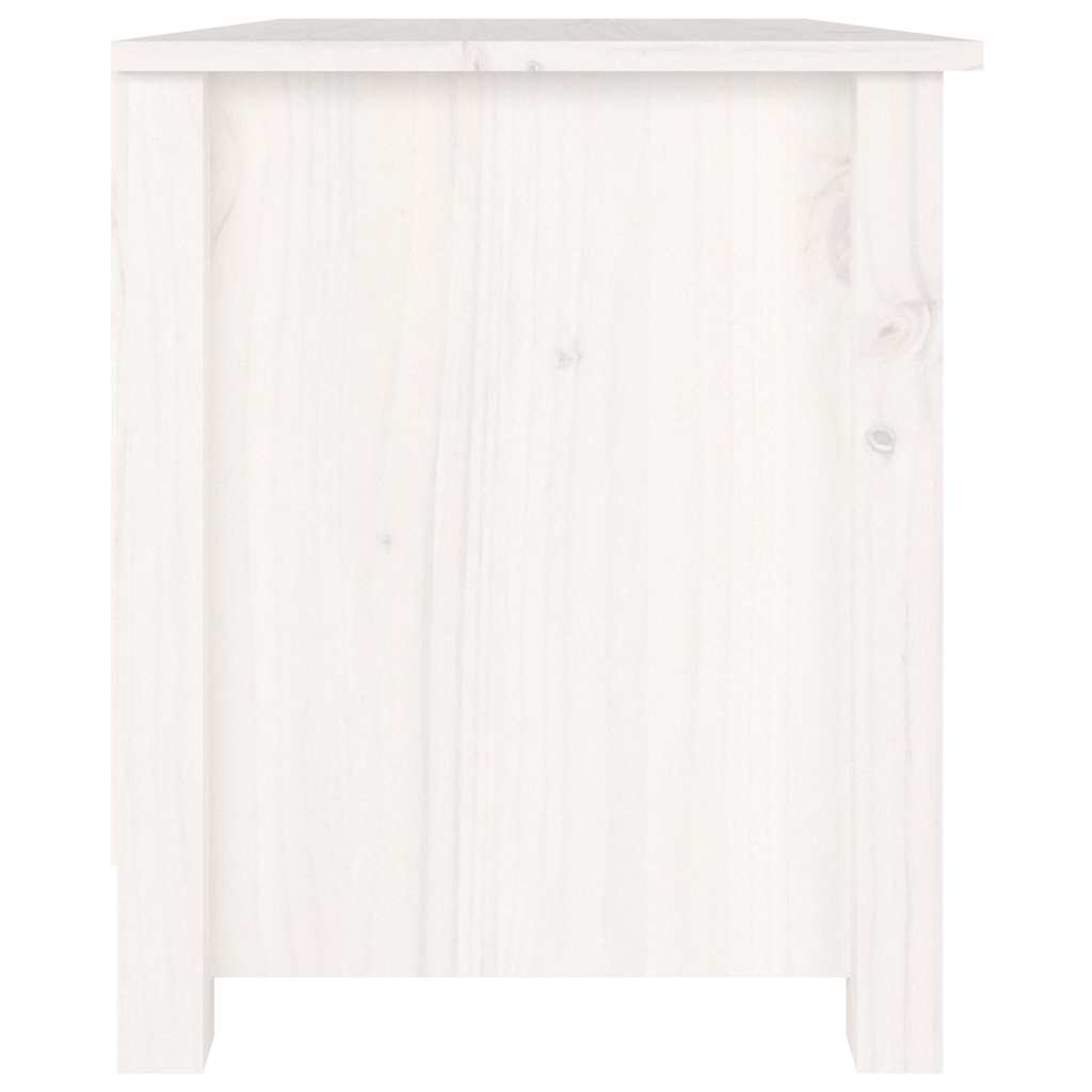 Scarpiera Bianca 70x38x45,5 cm in Legno Massello di Pino