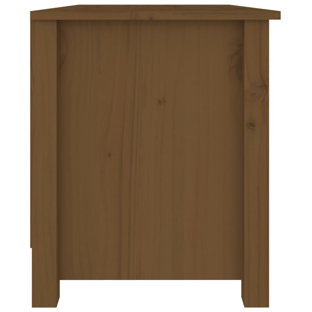 Scarpiera Ambrata 70x38x45,5 cm in Legno Massello di Pino
