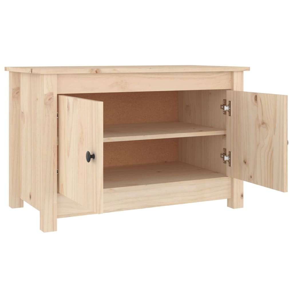 Scarpiera 70x38x45,5 cm in Legno Massello di Pino