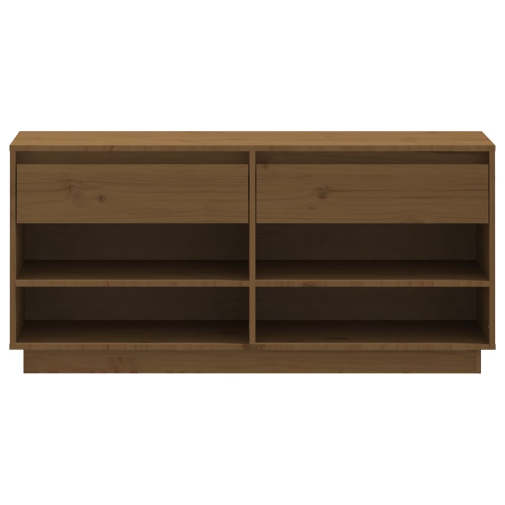 Scarpiera ambra 110x34x52 cm in Legno Massello di Pino