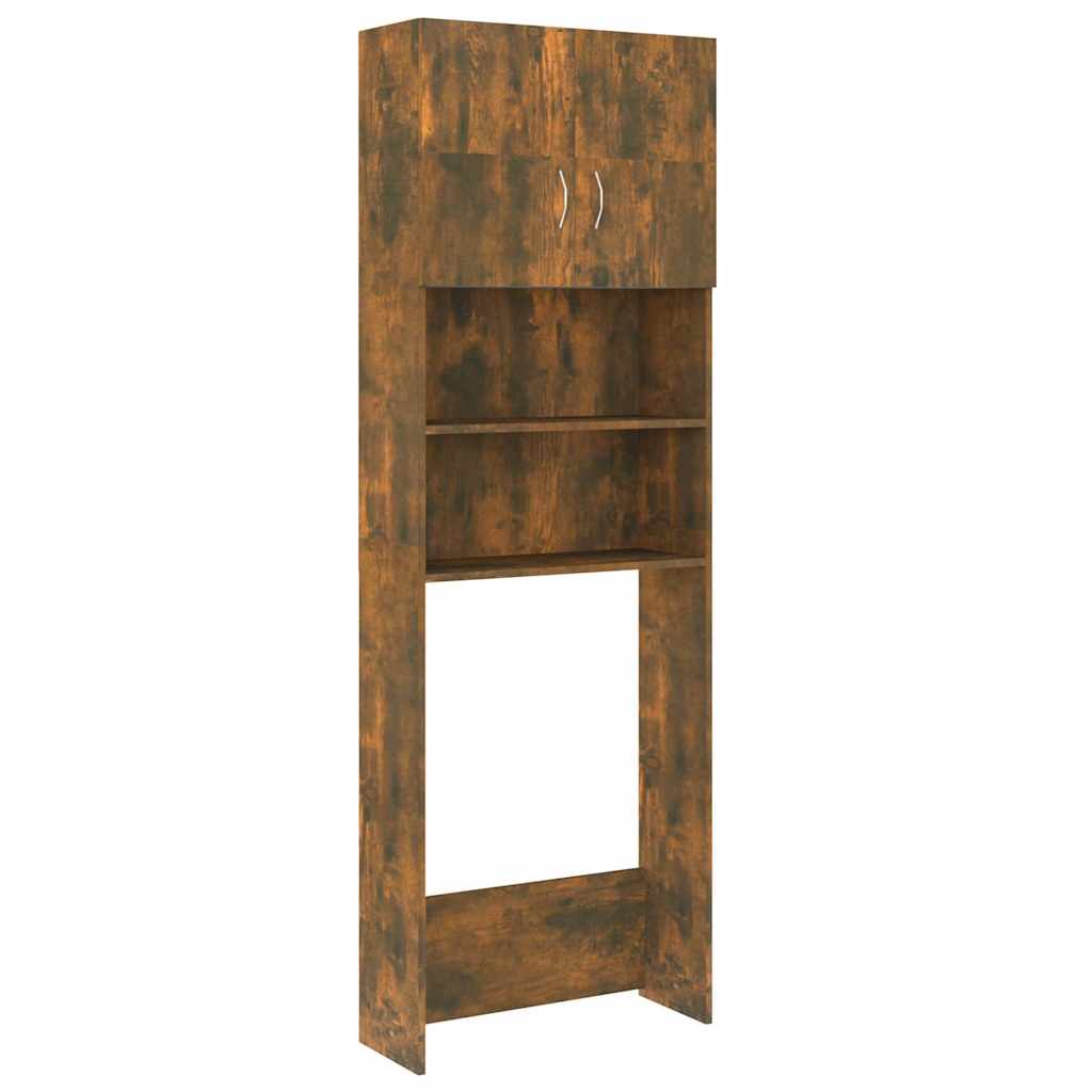 Mobile per Lavatrice Rovere Fumo 64x25,5x190 cm