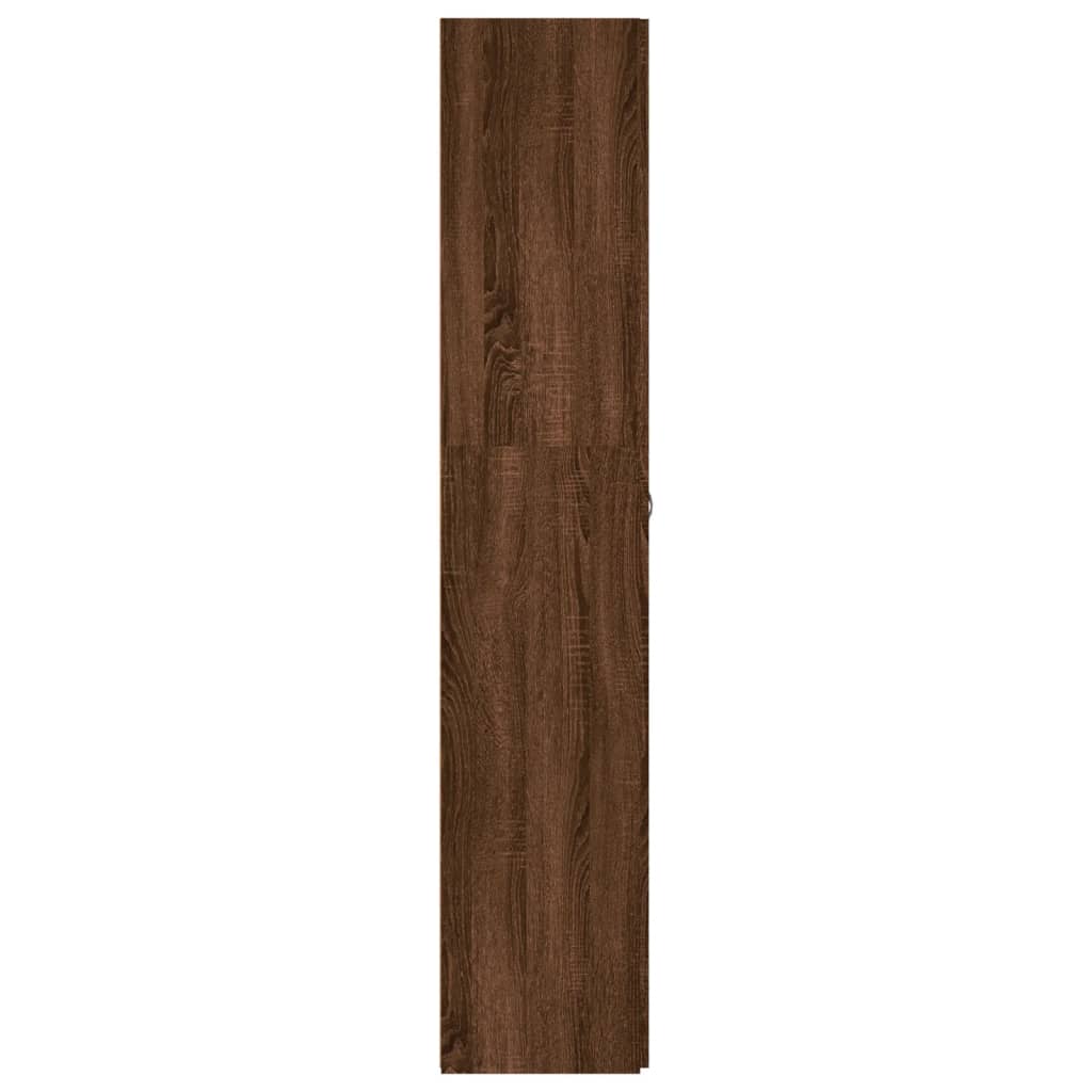 Scarpiera Rovere Marrone 80x35,5x180 cm in Legno Multistrato