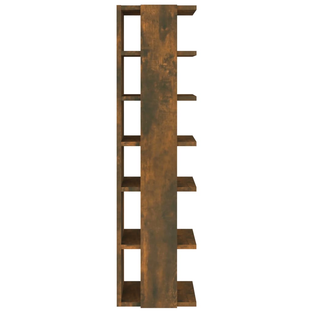 Scarpiere 2 pz Rovere Fumo 27,5x27x102 cm in Legno Multistrato