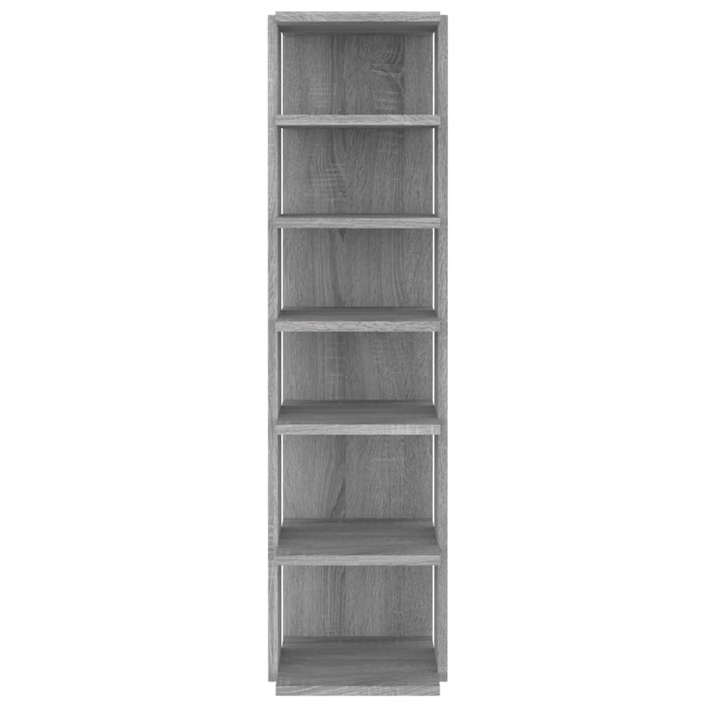 Scarpiera Grigio Sonoma 27,5x27x102 cm in Legno Multistrato