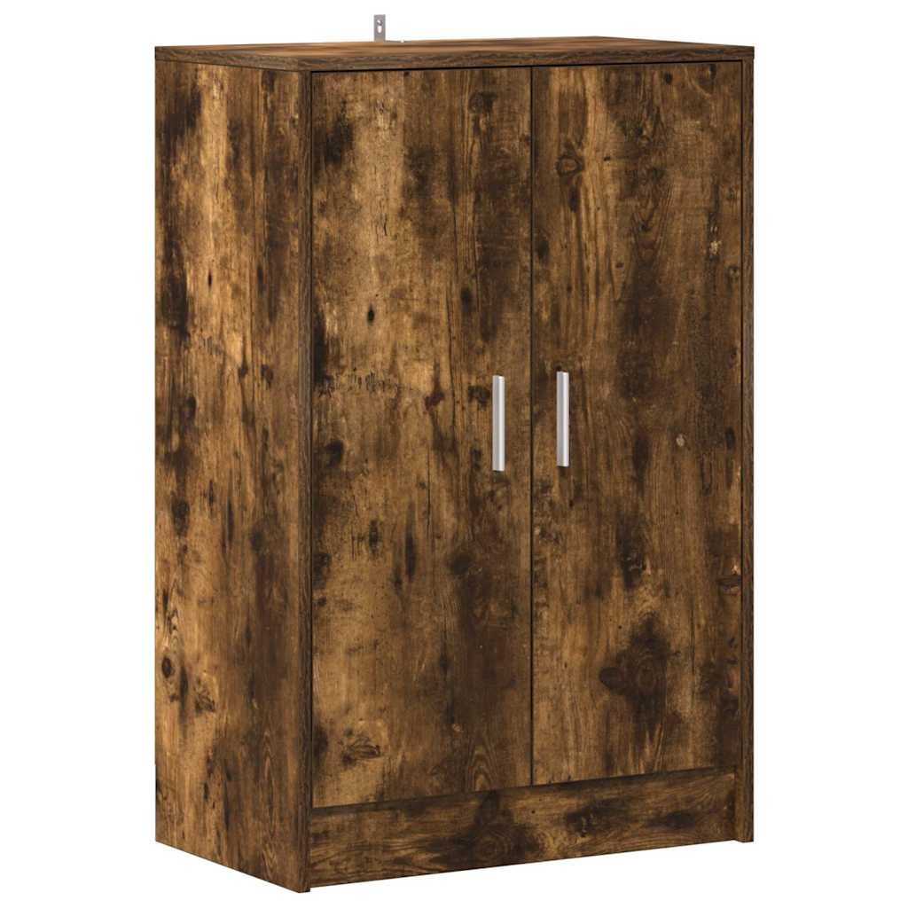 Scarpiera Rovere Fumo 60x35x92 cm in Legno Multistrato