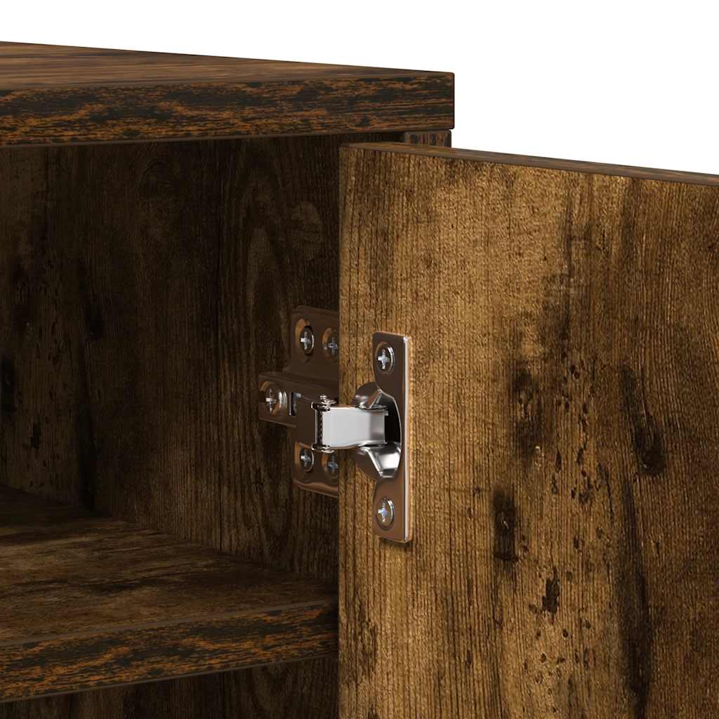 Scarpiera Rovere Fumo 60x35x92 cm in Legno Multistrato