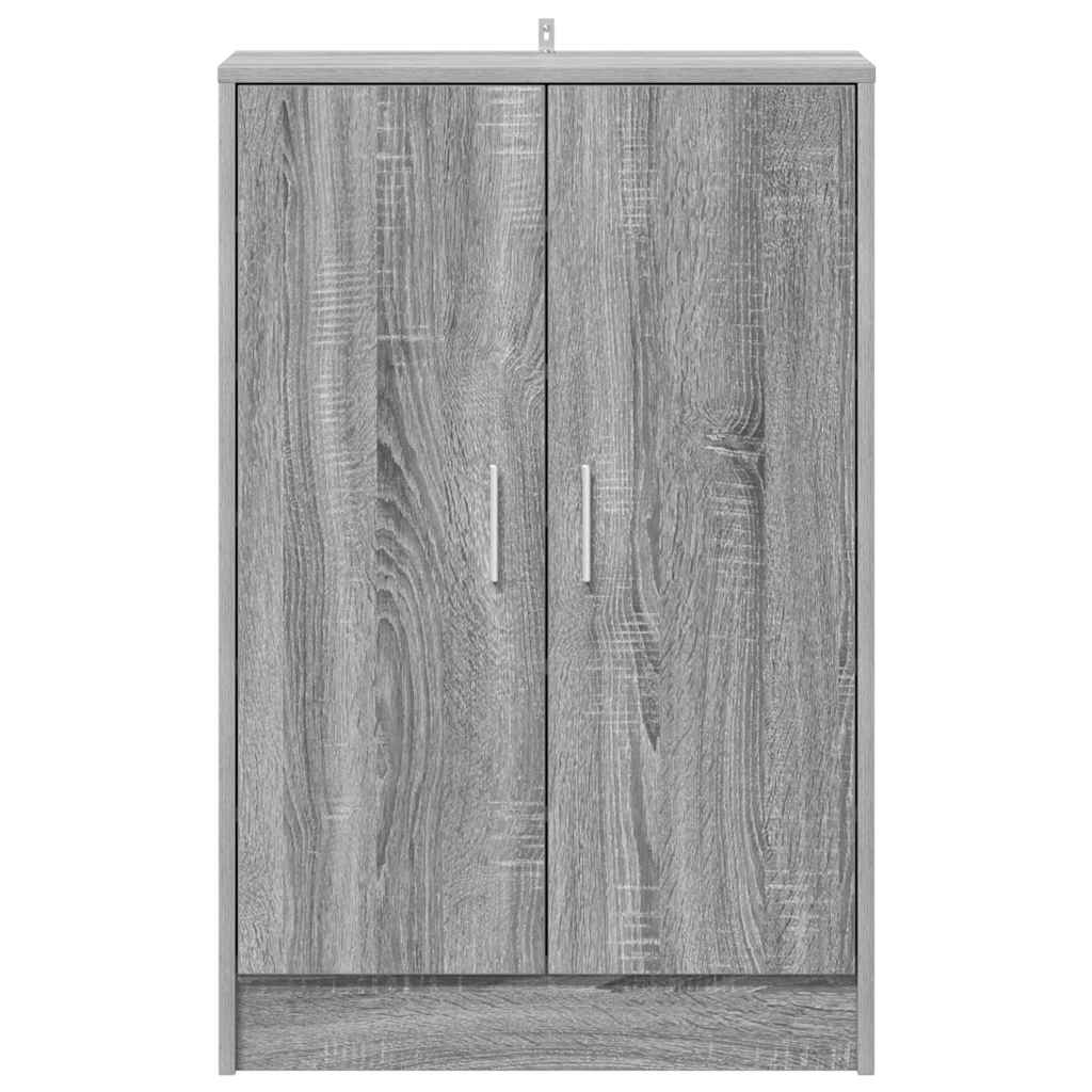 Scarpiera Grigio Sonoma 60x35x92 cm in Legno Multistrato