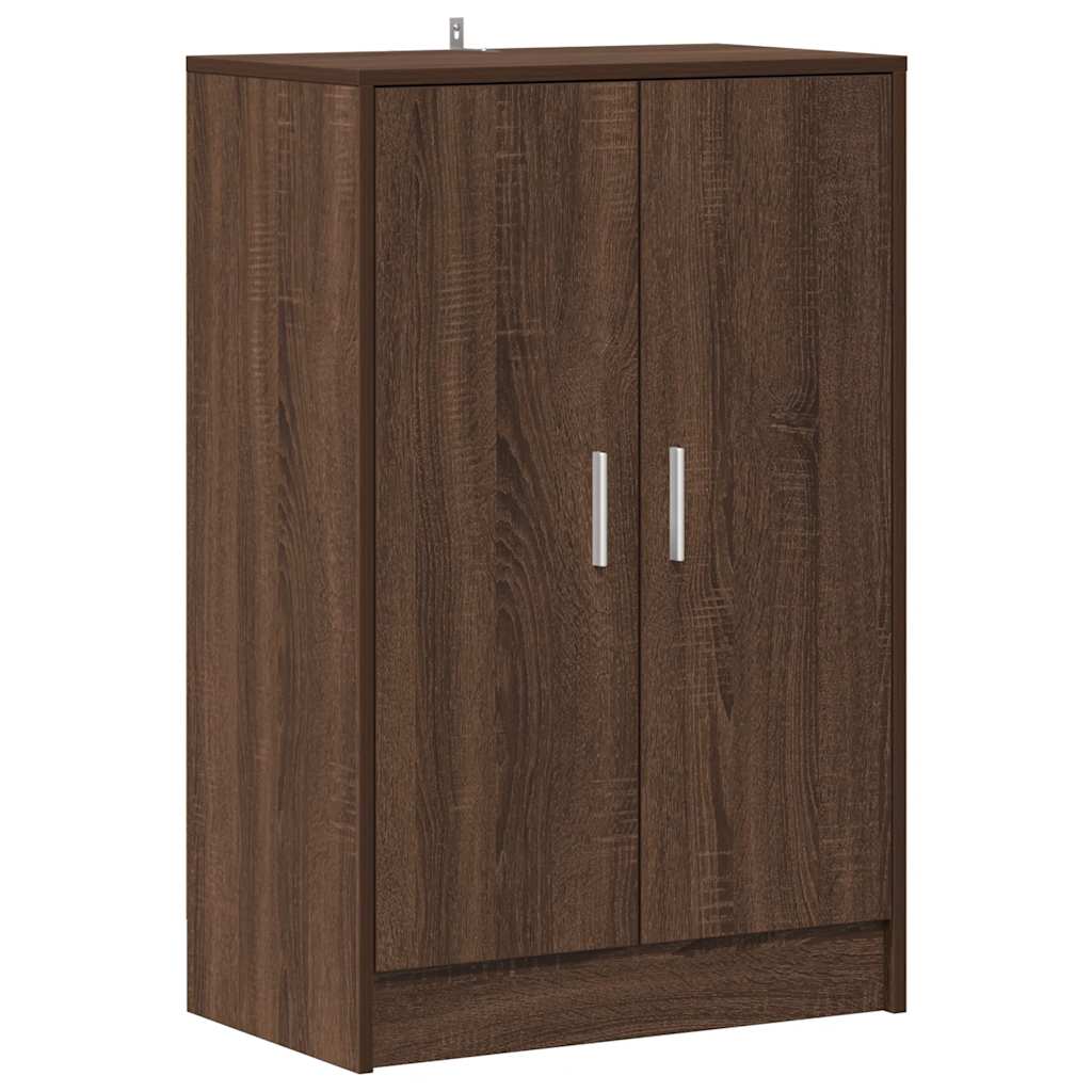 Scarpiera Rovere Marrone 60x35x92 cm in Legno Multistrato