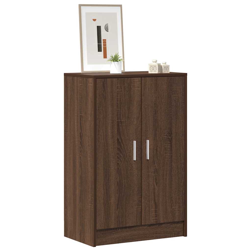 Scarpiera Rovere Marrone 60x35x92 cm in Legno Multistrato